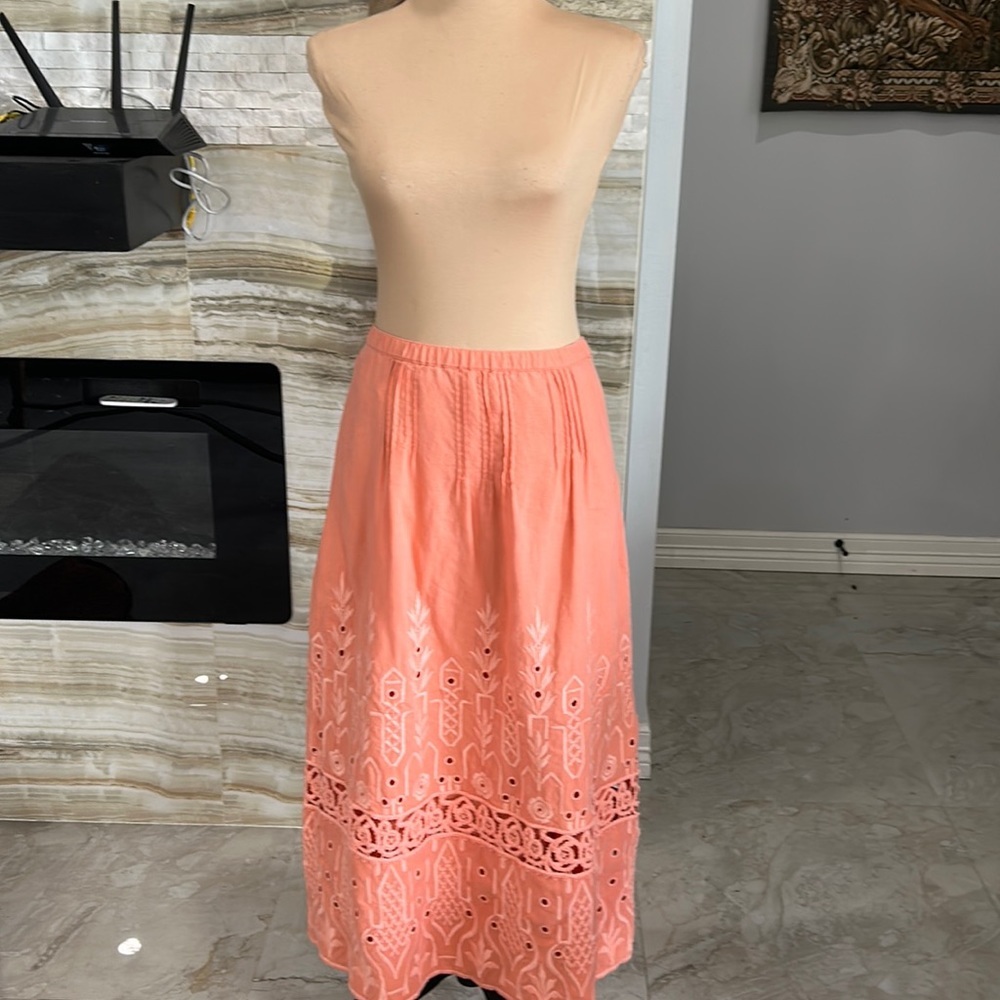 J. Jill Embroidered Maxi Skirt‎ Size S